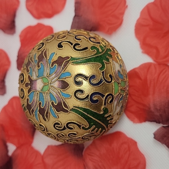 Other - Cloisonne enamel brass round paper weight